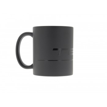 Black satin mug